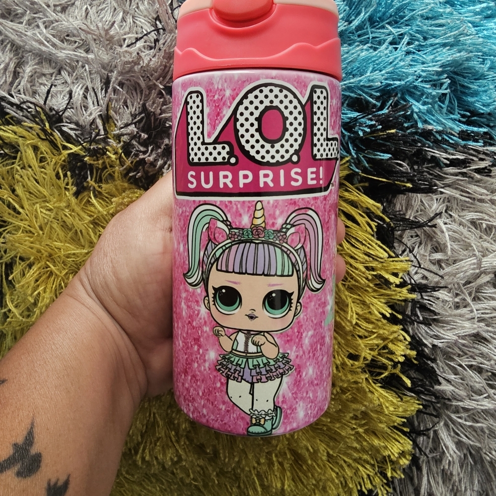 LOL Surprise Pink Water Bottle